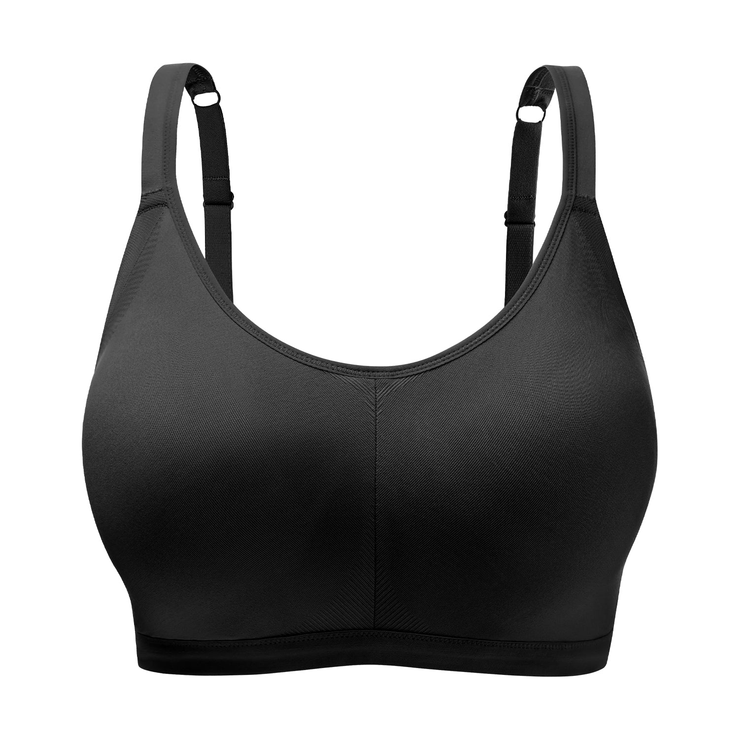 HORISUN Full Coverage Bras Seamless Supportive Plus Size Bras for Women  Wireless(Black S) at  Women's Clothing store