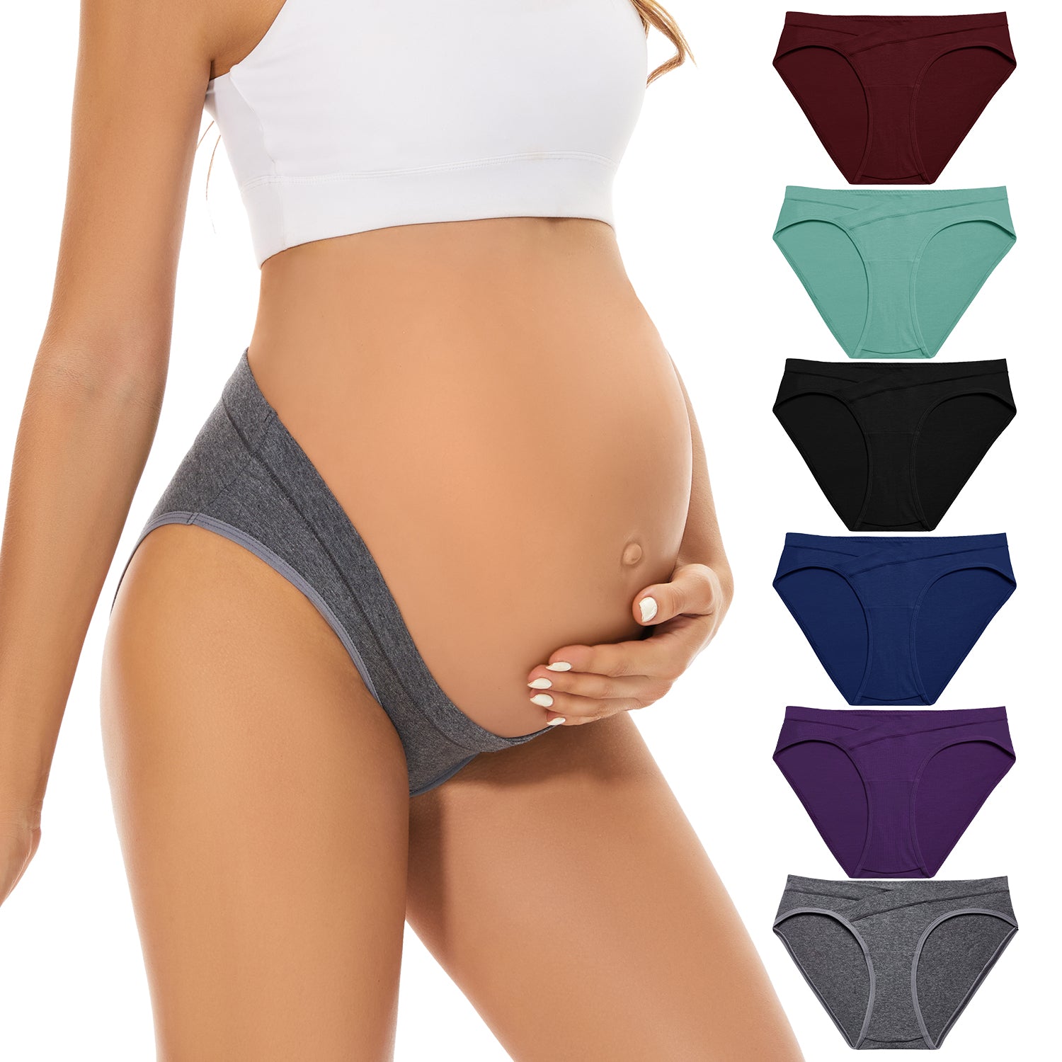 Spdoo Pregnant Underwear Postpartum Cotton Mother Under Bump Panties  Maternity Briefs