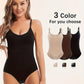 3-piece seamless shapewear bodysuit with tummy-tucking, hip-lifting and butt-slimming features