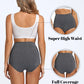 Molasus Womens Cotton Underwear Super High Waisted Briefs Full Coverage Panties