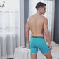 Molasus Mens Boxer Briefs Soft Cotton Underwear Open Fly Tagless Underpants Pack of 5 Multicolor