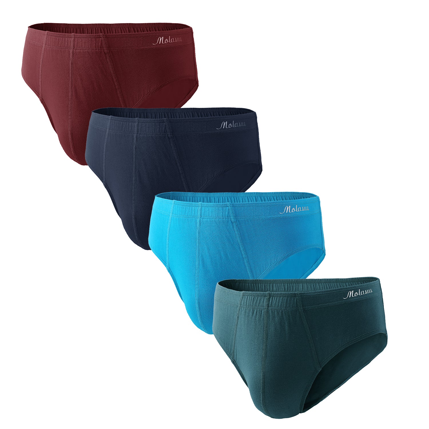 3-6 Men's Underwear Multipack Modal Cotton Briefs No Fly Covered
