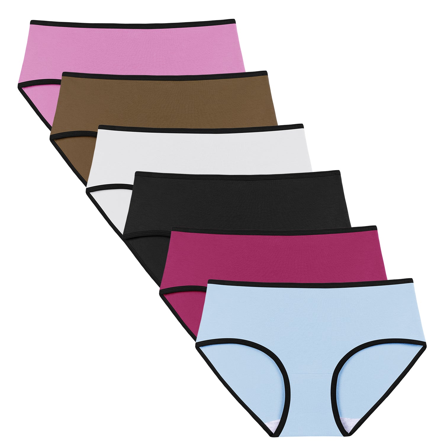 Molasus Womens Underwear Cotton Hipster Panties (Regular Plus Size) Pack Of
