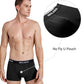 Molasus Mens Cotton Stretch Trunks Underwear No Fly Tagless Underpants Pack of 5 (3 Grey+2 Black)