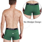 Molasus Mens Cotton Stretch Trunks Underwear No Fly Tagless Underpants Pack of 5
