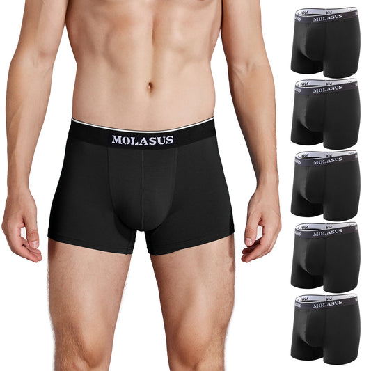 Molasus Womens Boxer briefs Cotton Boy Shorts Underwear Anti Chafing Bike  Short Long Leg Under Shorts White 4 Pack Size 12