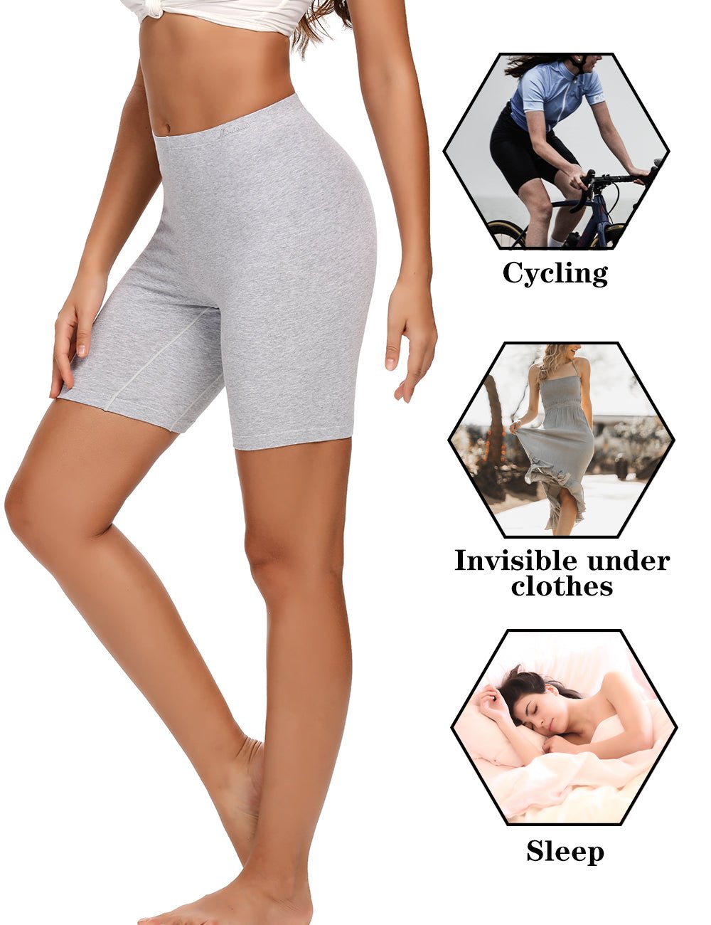Women's Cotton Lycra Cycling Shorts/Yoga shorts/Night Shorts/Under