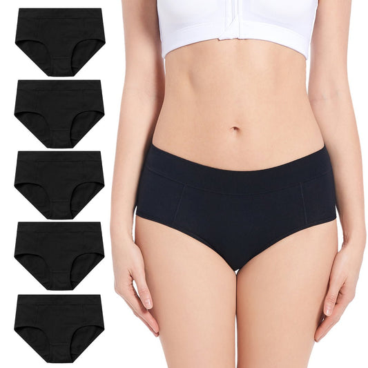 Molasus 4PCS Women's Cotton Boxer Underwear Ladies Soft Safety