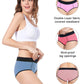 Molasus Women's Soft Cotton Briefs Ladies Mid-High Waisted Full Coverage Panties Multicolor a1