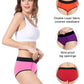 Molasus Women's Soft Cotton Briefs Ladies Mid-High Waisted Full Coverage Panties Multicolor a2